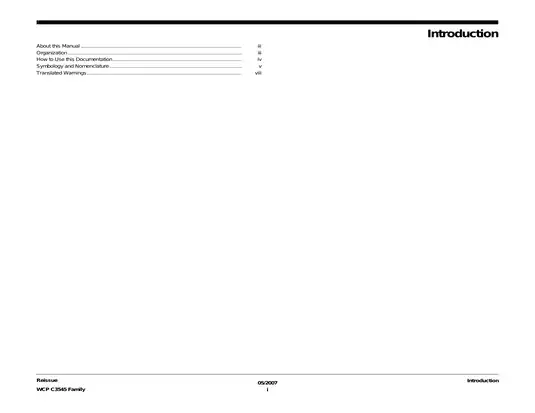 Xerox WCP C3545 Family Service Documentation Manual Preview image 3