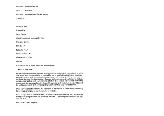 Comprehensive Service Manual for Xerox Document Centre 535/545/555 (December 2002) Preview image 4