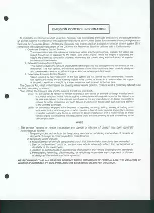 Kawasaki Ninja ZX-12R Motorcycle Service Manual (2000) - Comprehensive Guide Preview image 5