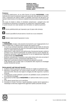 Husqvarna TE 250-510 Workshop Manual (2006) Preview image 4
