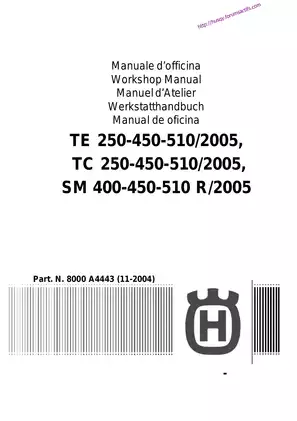 MV Agusta TE, TC & SM Series Motorcycle Workshop Manual (2005)