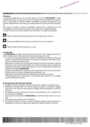 MV Agusta TE, TC & SM Series Motorcycle Workshop Manual (2005) Preview image 4