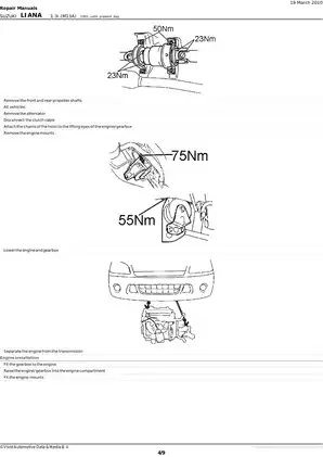 2002-2007 Suzuki Aerio shop manual Preview image 4