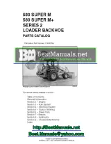 2004–2005 Case 580 SUPER M & 580 SUPER M+ Series 2 Loader Backhoe Parts Catalog (P/N 7-9042 NA, 2005) – preview page 1
