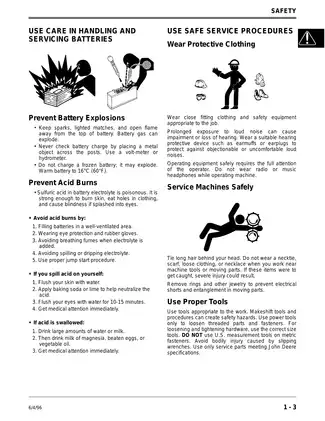 John Deere LX172, LX173, LX176, LX178, LX186, LX188 lawn tractor service technical manual Preview image 5