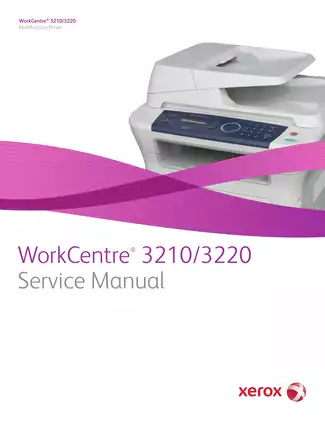 Xerox WorkCentre 3210, WorkCentre 3220 multifunction printer service manual