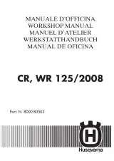 2008 Husqvarna CR 125 / WR 125 Workshop Manual (P/N 8000 B0503) – preview page 1