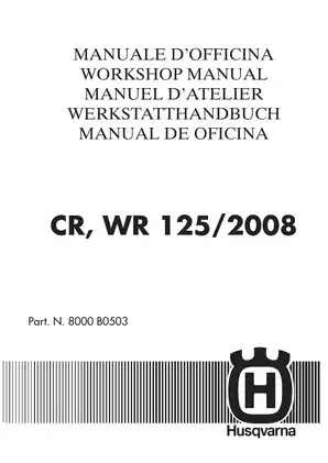 2008 Husqvarna WR125, CR125 workshop manual Preview image 1