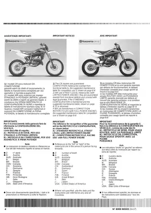 2008 Husqvarna WR125, CR125 workshop manual Preview image 4