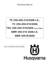 2008 Husqvarna TE / TC / TXC / SMR Factory Service Manual (P/N 8000 B0148) – preview page 1