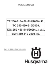 2009 Husqvarna  TE/TC/TXC/SMR Workshop Manual (P/N 8000 H0368) – preview page 1