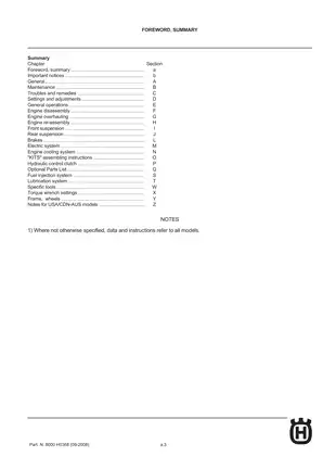 Husqvarna Workshop Manual for 2009 Models - TE, TC, TXC, SMR Preview image 5