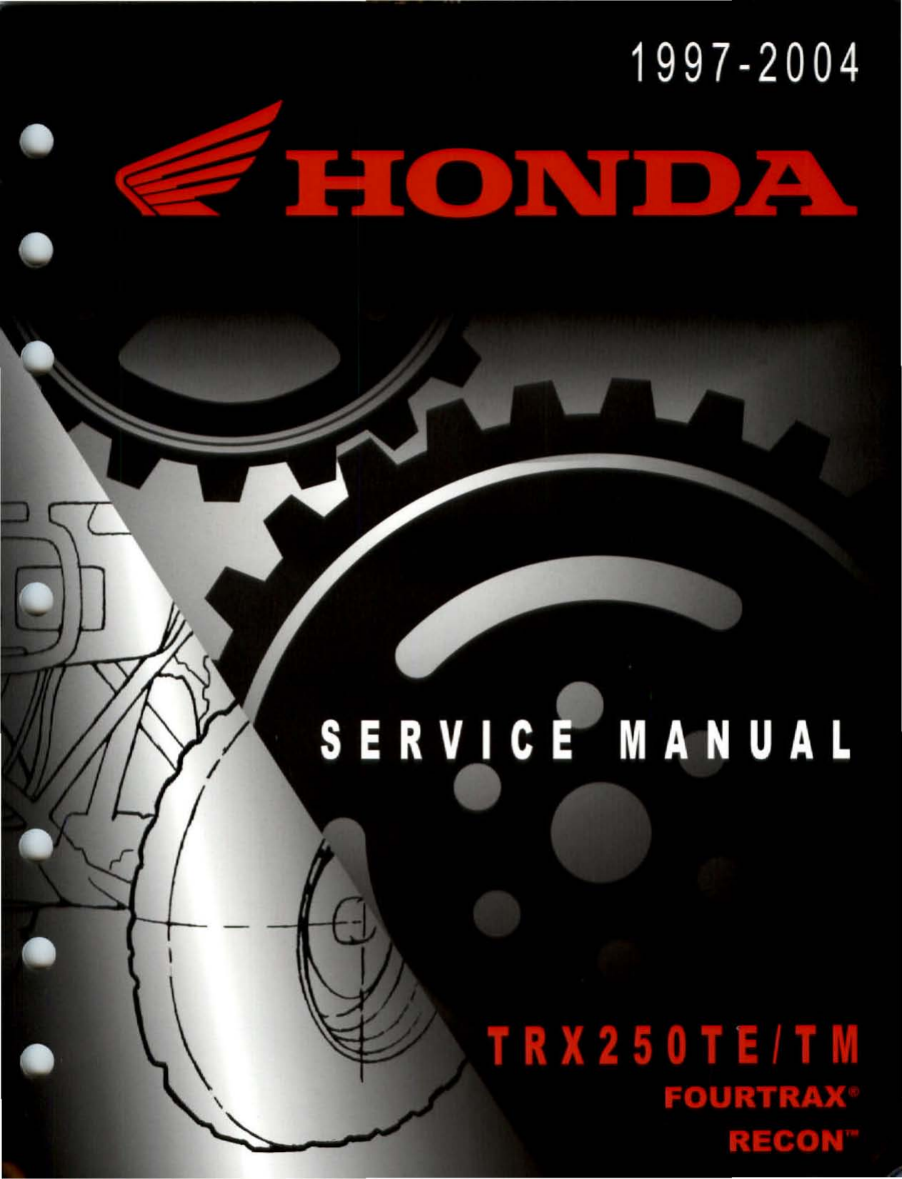 1997-2004 Honda Recon 250, TRX250 repair and service manual Preview image 1