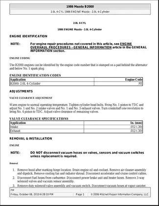 1988-1991 Mazda 929 service manual