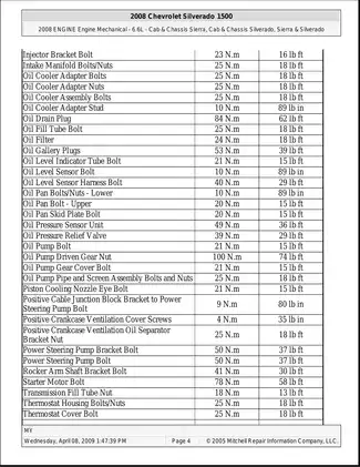 2007-2009 Chevrolet Silverado 2500-3500 HD shop manual Preview image 4