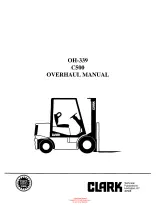 Clark OH-339, D155G, C500, 02M200A-025553A, 11M602A-11M602D Models Forklift Service & Repair Manual (P/N OH-339) – preview page 1