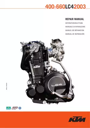 KTM LC4 Comprehensive Repair Manual - All Models (1998-2003)