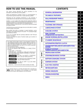 2004-2007 Honda Aquatrax F-12, ARX 1200 PWC repair manual Preview image 1