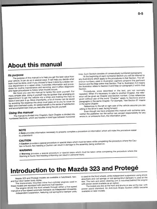 1990-2000 Mazda™ 323 Protege shop manual Preview image 3