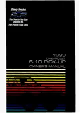 1993 Chevrolet S-10 2.5L, 2.8L, 4.3L Pickup Owner's Manual (P/N C-9308) – preview page 1