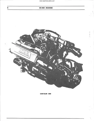 Chrysler Marine V8, M 383, M 400, M 440 engine service manual Preview image 4