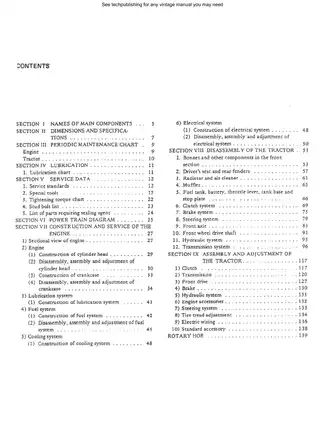 Bolens Iseki G-Series Tractor Service and Repair Manual (G152/G154/G172/G174/TX1300/TX1500) Preview image 3