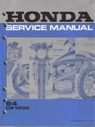 1994 Honda CB1000 Super Four service manual