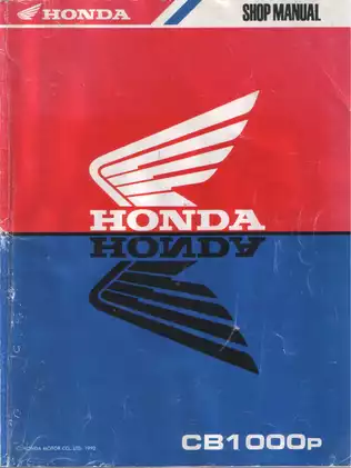 1994 Honda CB1000 Super Four service manual Preview image 2