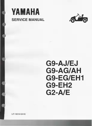Yamaha G2-A G2-E Service Manual | Digital Repair Guide