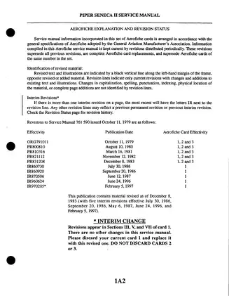 1975-1981 Piper Senecea II, Seneca PA-34-200T aircraft manual Preview image 2