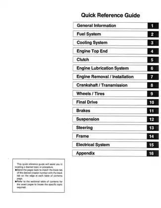 1990-2005 Kawasaki Ninja ZX-6, ZZ-R600, ZZ-R500 motorcycle service manual Preview image 2