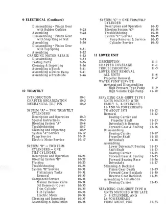 1977-1989 Mercury Mariner 45 hp - 220 hp outboard motor service manual Preview image 5