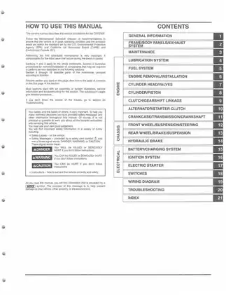 2003-2012 Honda CRF230F, CRF230 service manual Preview image 3