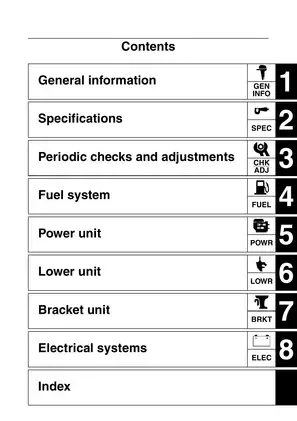 Yamaha F50A, FT50B, FT50C outboard motor service manual Preview image 3