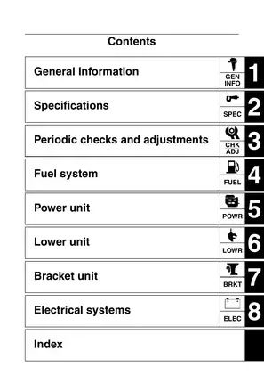 Yamaha F50A Outboard Motor Service Manual (2000) Preview image 3