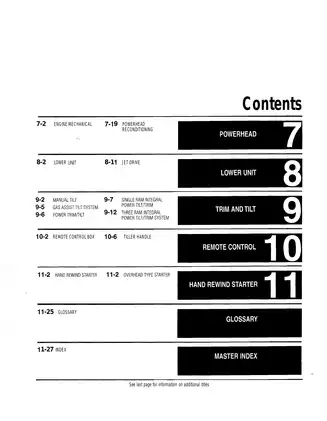 Mercury & Mariner Outboard Engine Service Manual (Covers 2.5-275 HP Models, 1990-2000) Preview image 3