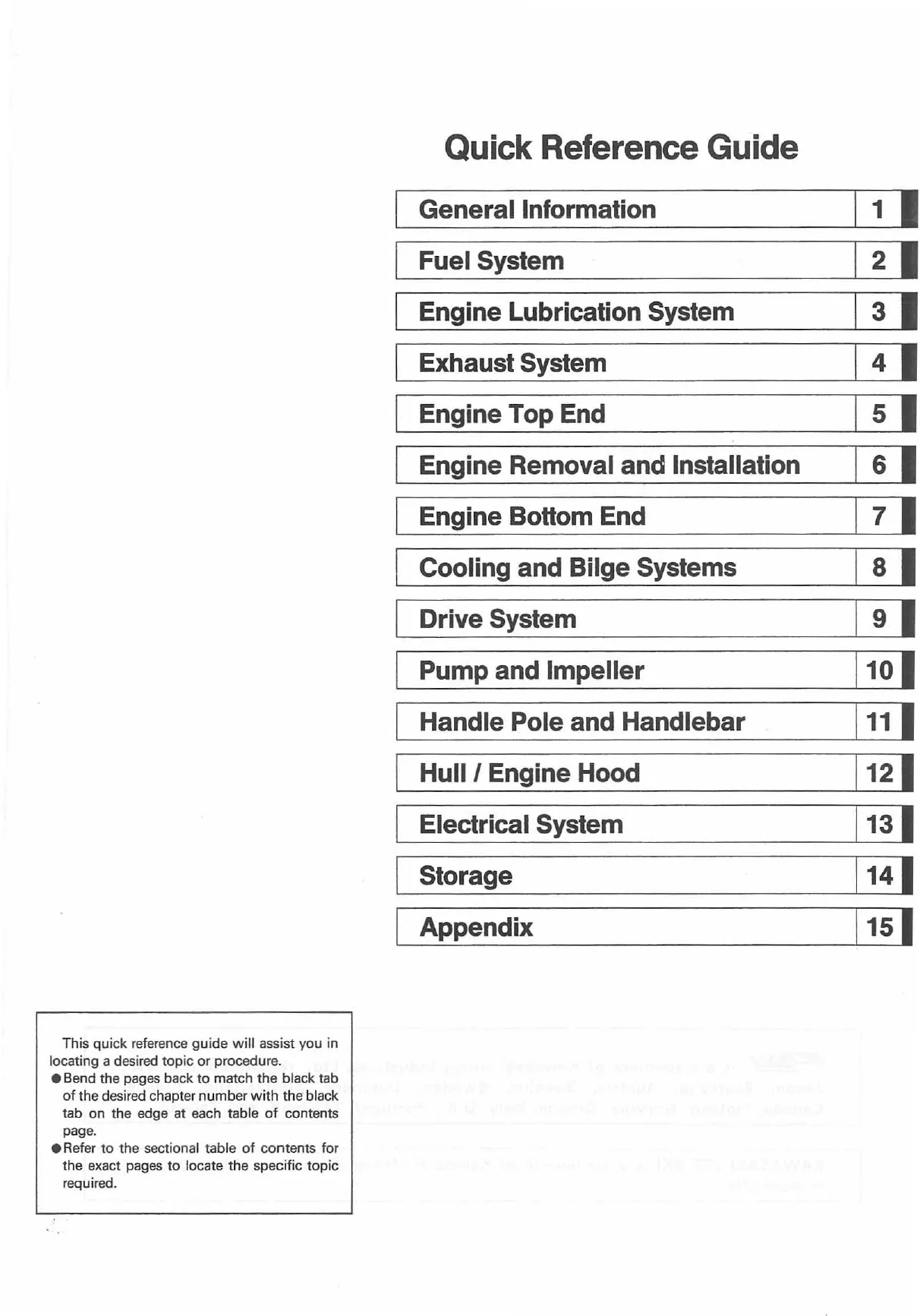 Kawasaki Jet Ski 750SX Watercraft Service Manual (1992-1996) Preview image 2