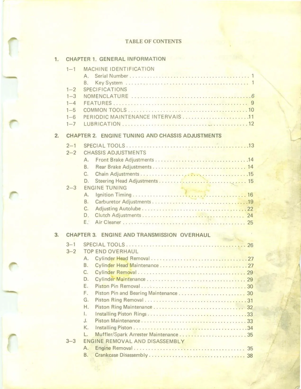 1974-1983 Yamaha DT100 trail bike repair manual Preview image 1