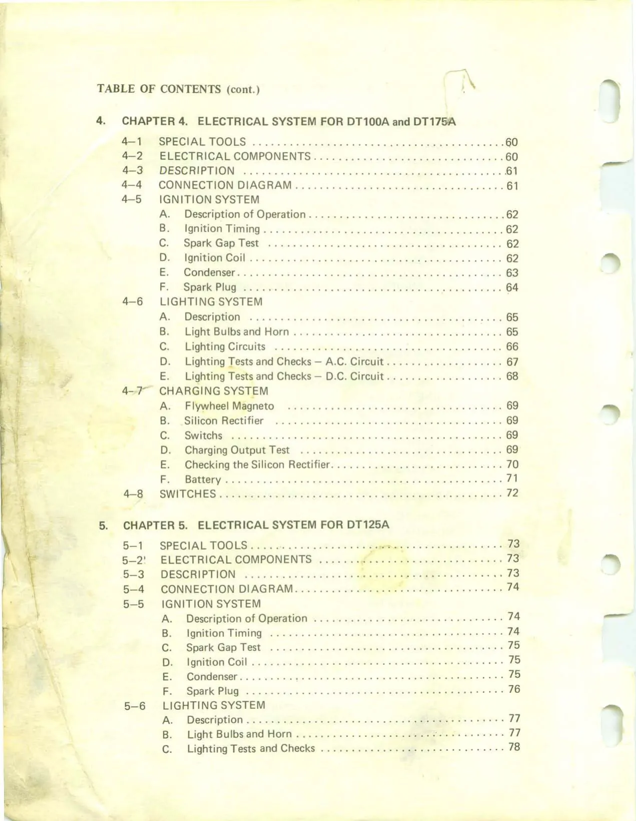 1974-1983 Yamaha DT100 trail bike repair manual Preview image 2