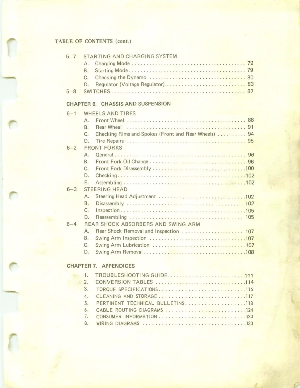 1974-1983 Yamaha DT100 trail bike repair manual Preview image 3