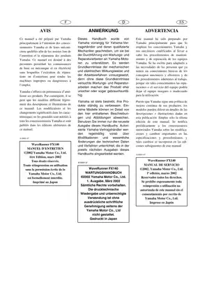 2002 Yamaha WaveRunner FX140 Service Manual Preview image 3