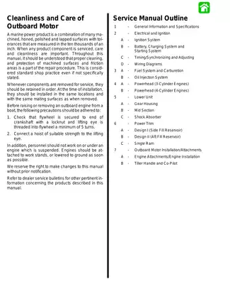 Mercury Marine Outboard Service Manual (1987-1993) - Comprehensive Guide for Models 70-115 HP Preview image 3