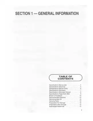 1995 Tigershark Personal Watercraft Service Manual - Comprehensive Guide Preview image 3
