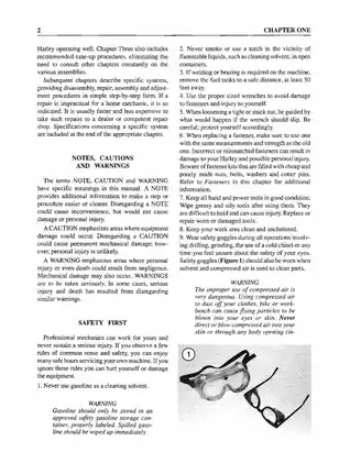 1984-1999 Harley Davidson Softail shop manual Preview image 2