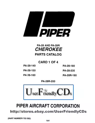 Comprehensive Piper PA-28 & PA-28R Parts Catalog with Aerofiche Details