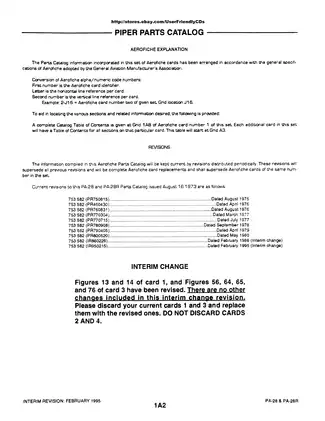 Comprehensive Piper PA-28 & PA-28R Parts Catalog with Aerofiche Details Preview image 2