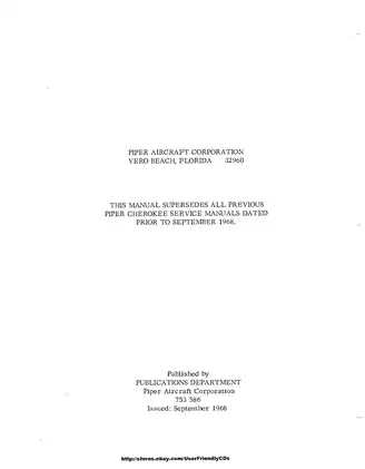 Piper Cherokee PA-28 Service Manual - Complete Guide for Efficient Aircraft Maintenance Preview image 2