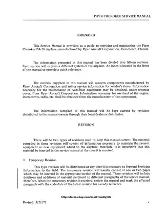 Piper Cherokee PA-28 Service Manual - Complete Guide for Efficient Aircraft Maintenance Preview image 5