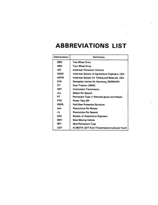 Kubota B6200, B7200HST, B6200HST tractor operator´s manual Preview image 4