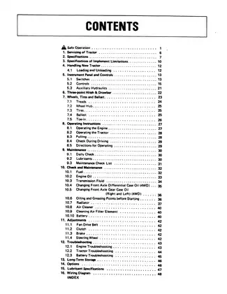 Kubota B6200, B7200HST, B6200HST tractor operators manual Preview image 5